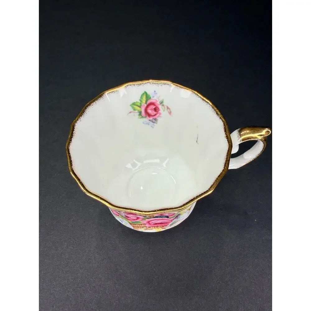 Vintage English Bone China Tea Cup & Saucer Mismatched Elizabethan Royal Worcest